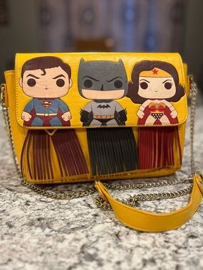 Loungefly +  POP DC Comic Crossbody Bag